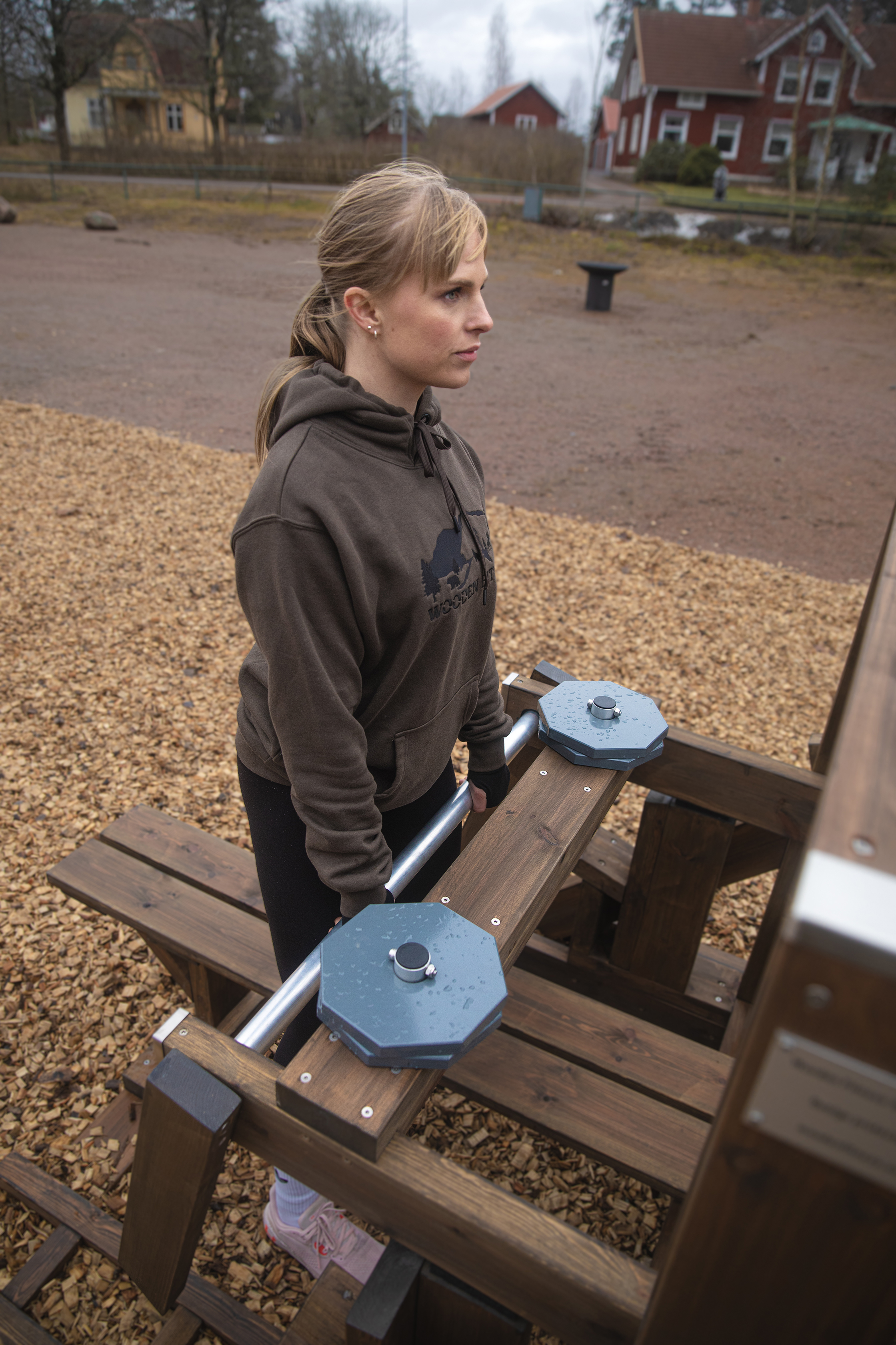 Wooden Fitness Bench Press